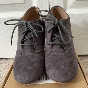 Gray Suede Heel
